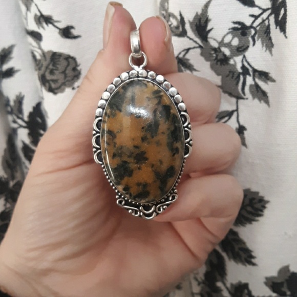 New Green Tourmaline 925 Silver Pendant. - Picture 3 of 8